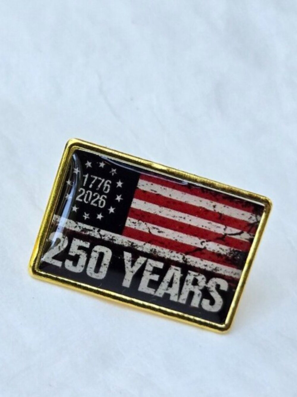 America 250th Anniversary Lapel Pin Souvenir 4th of July Pinback Fashion Costume